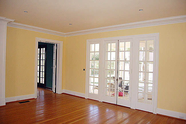 Finished interior painting of house in Montebello
